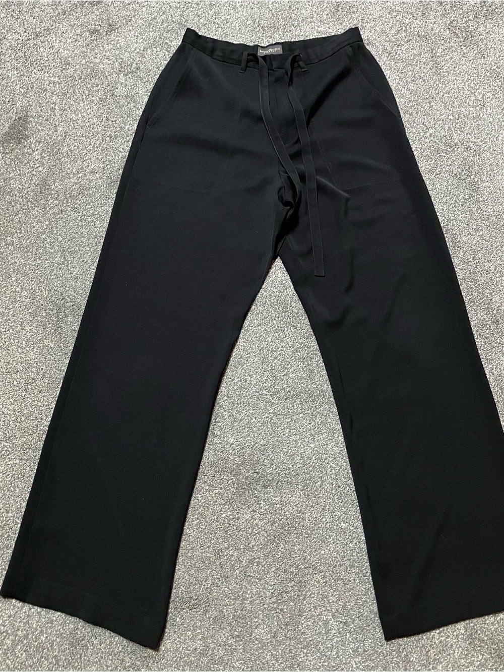 Banana Republic Sz 10 Women’s Black Wide-Leg Office Dress Pants Trousers